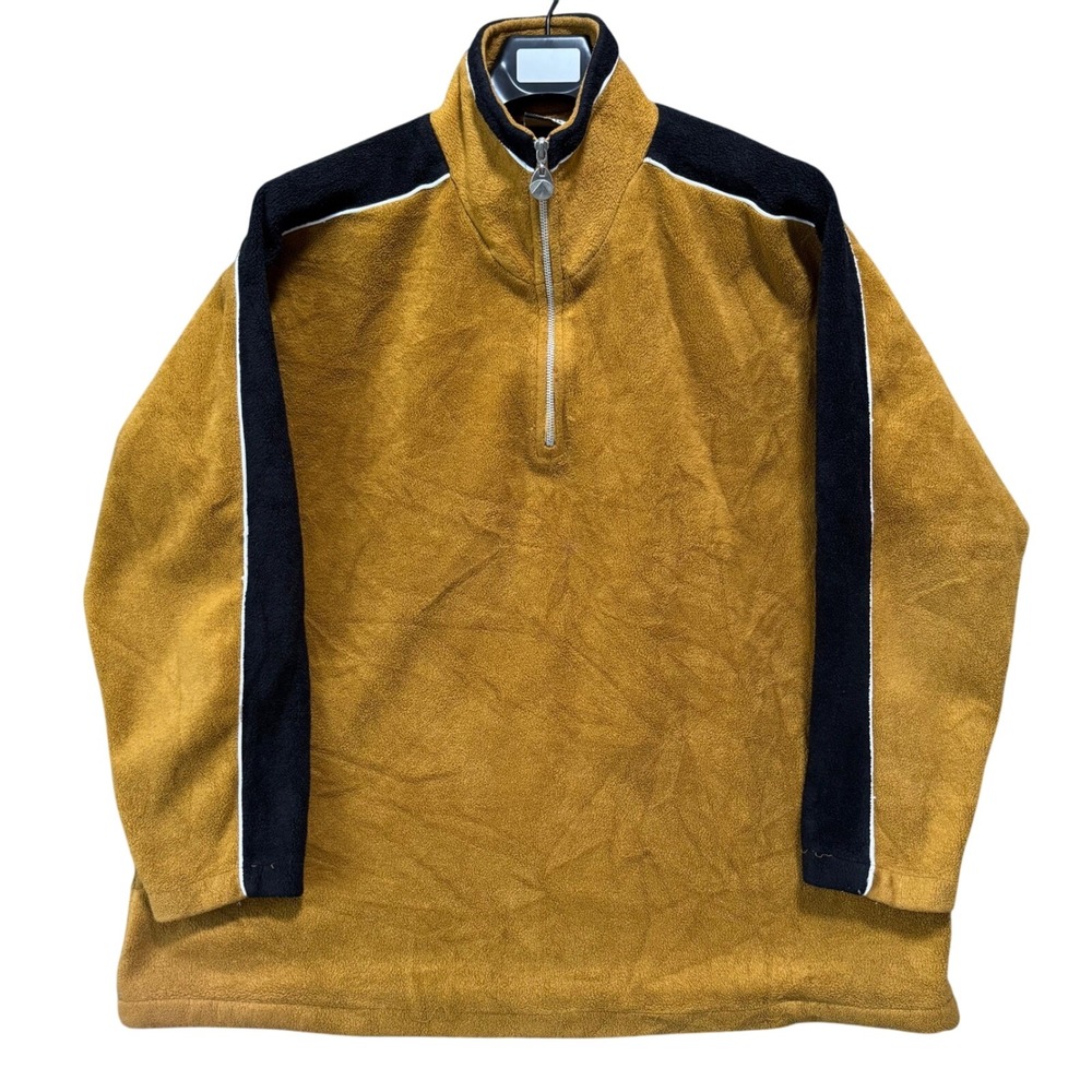Vintage Airwalk Mens XL Fleece Pullover 1/4 Zip Jacket‎ Retro 90s Heavy Cotton - Picture 2 of 10